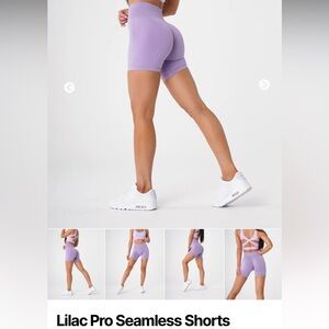 NVGTN Lilac Pro Seamless Shorts